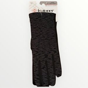 S/M Isotoner SmartDri‎ Touchscreen Gloves – Black Heather New